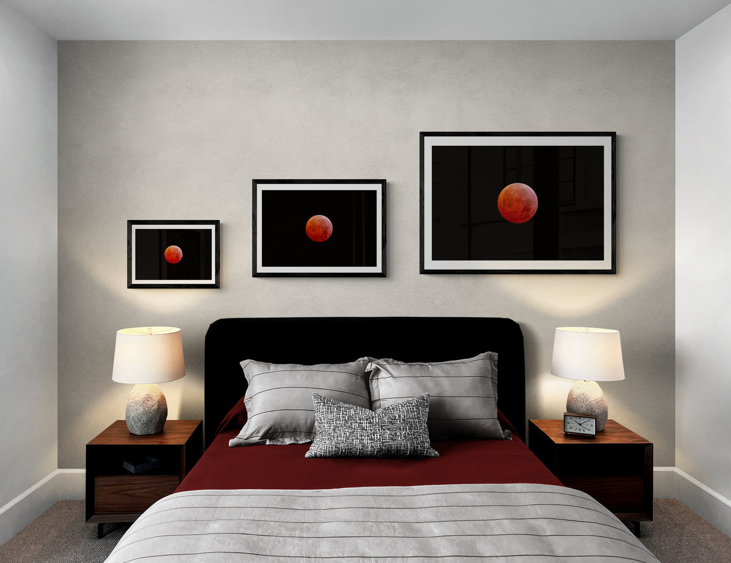 A Super Red Moon in a Field of Stars