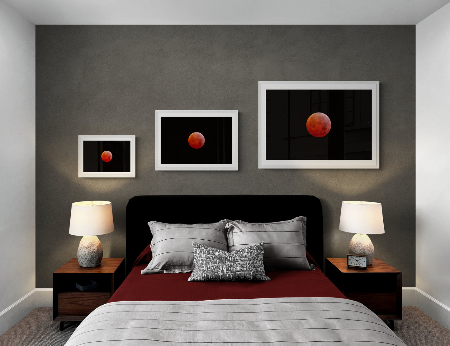 A Super Red Moon in a Field of Stars