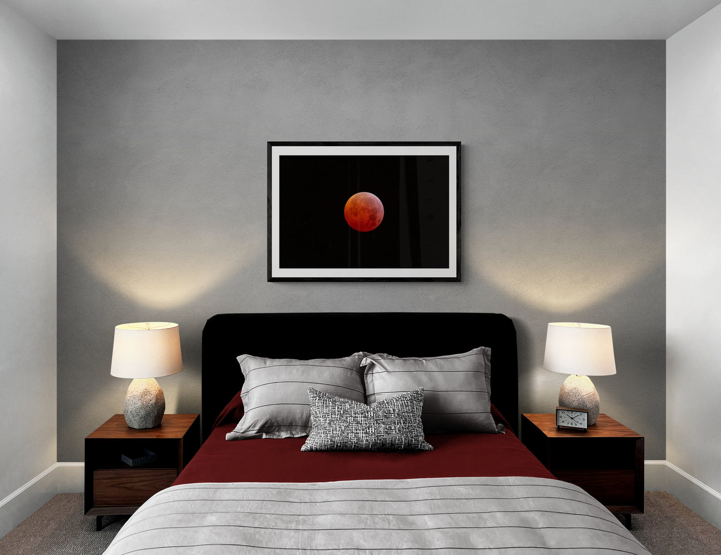 A Super Red Moon in a Field of Stars
