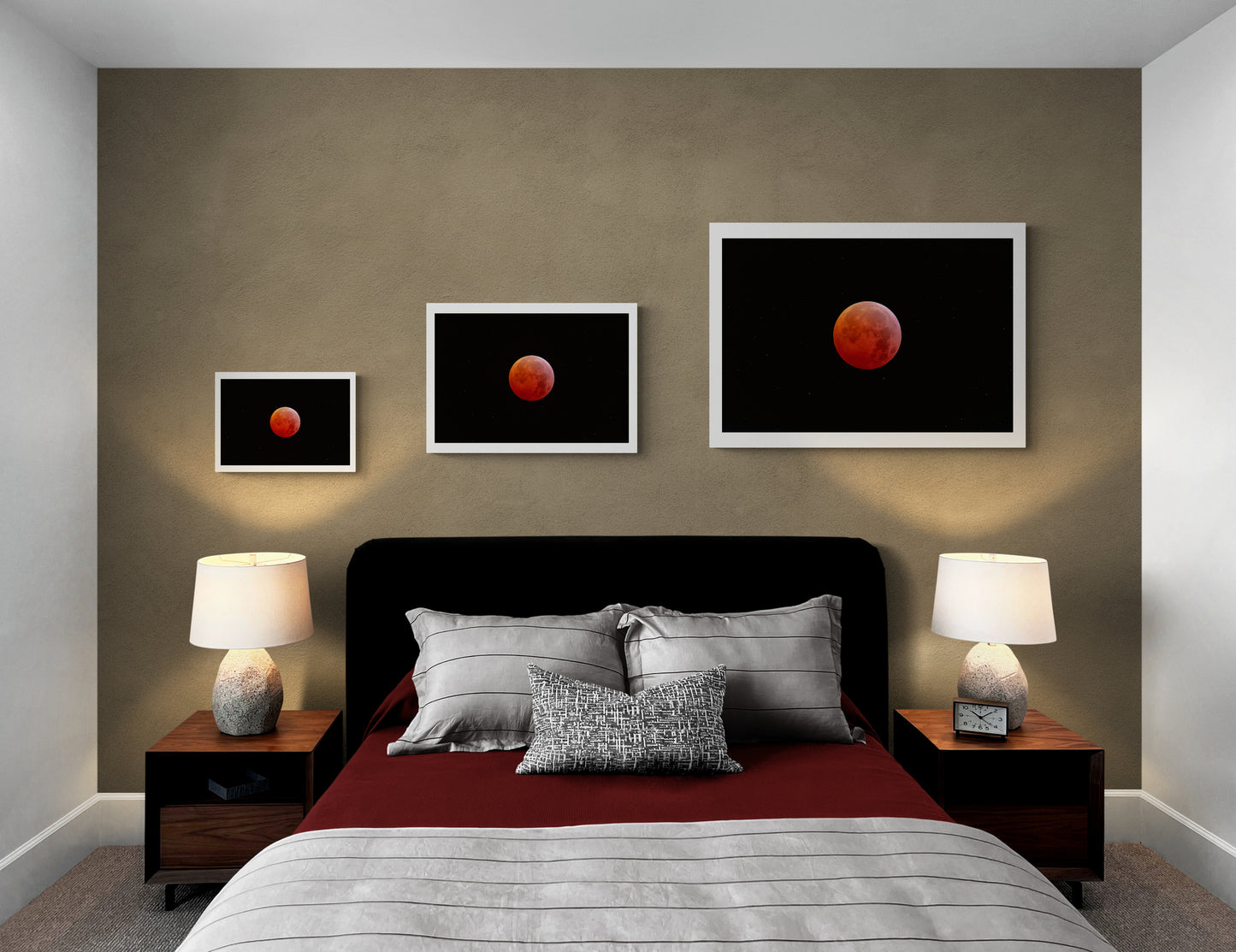 A Super Red Moon in a Field of Stars