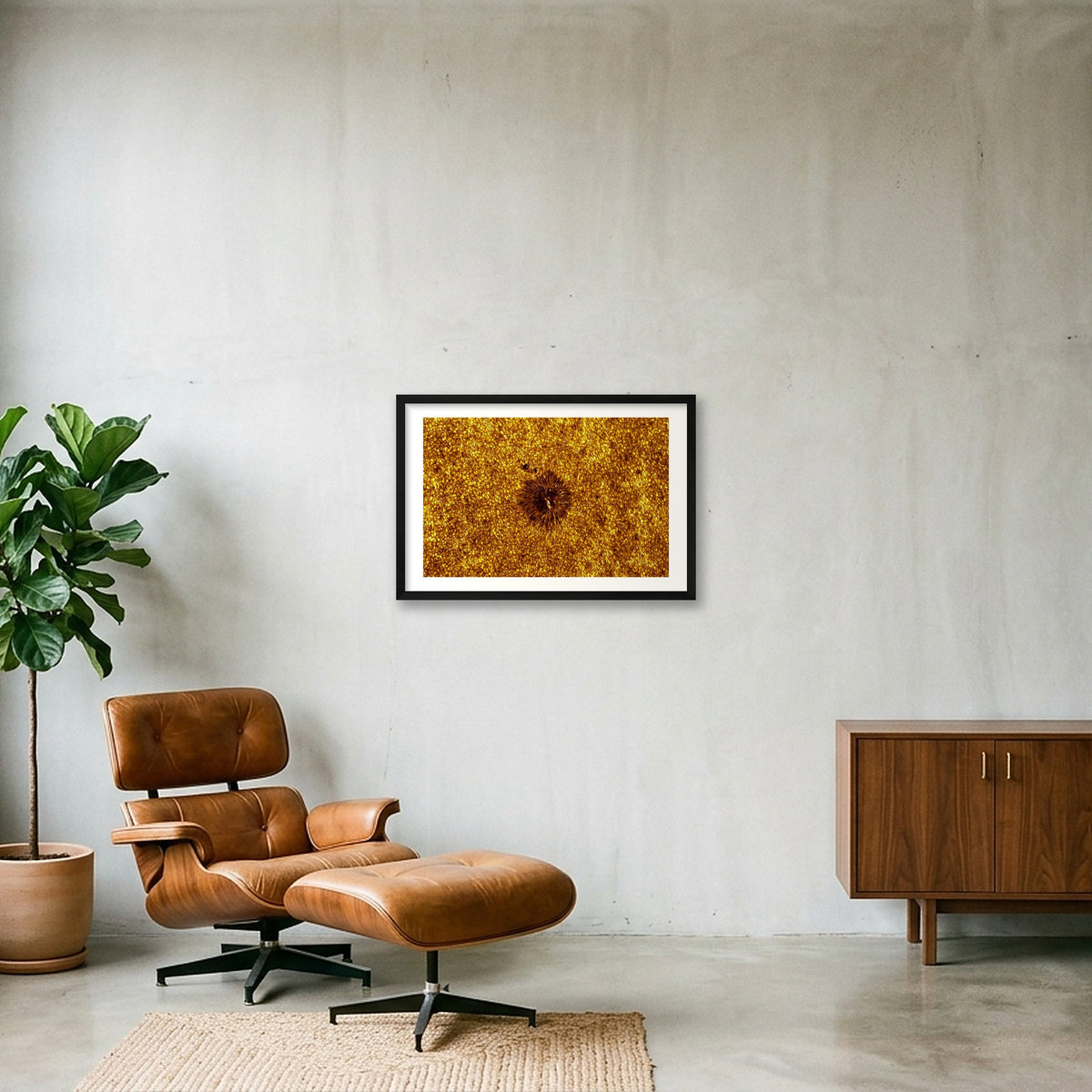 Convective Cells and Intergranular Filigree — 60×40cm, 24×16" Black Frame