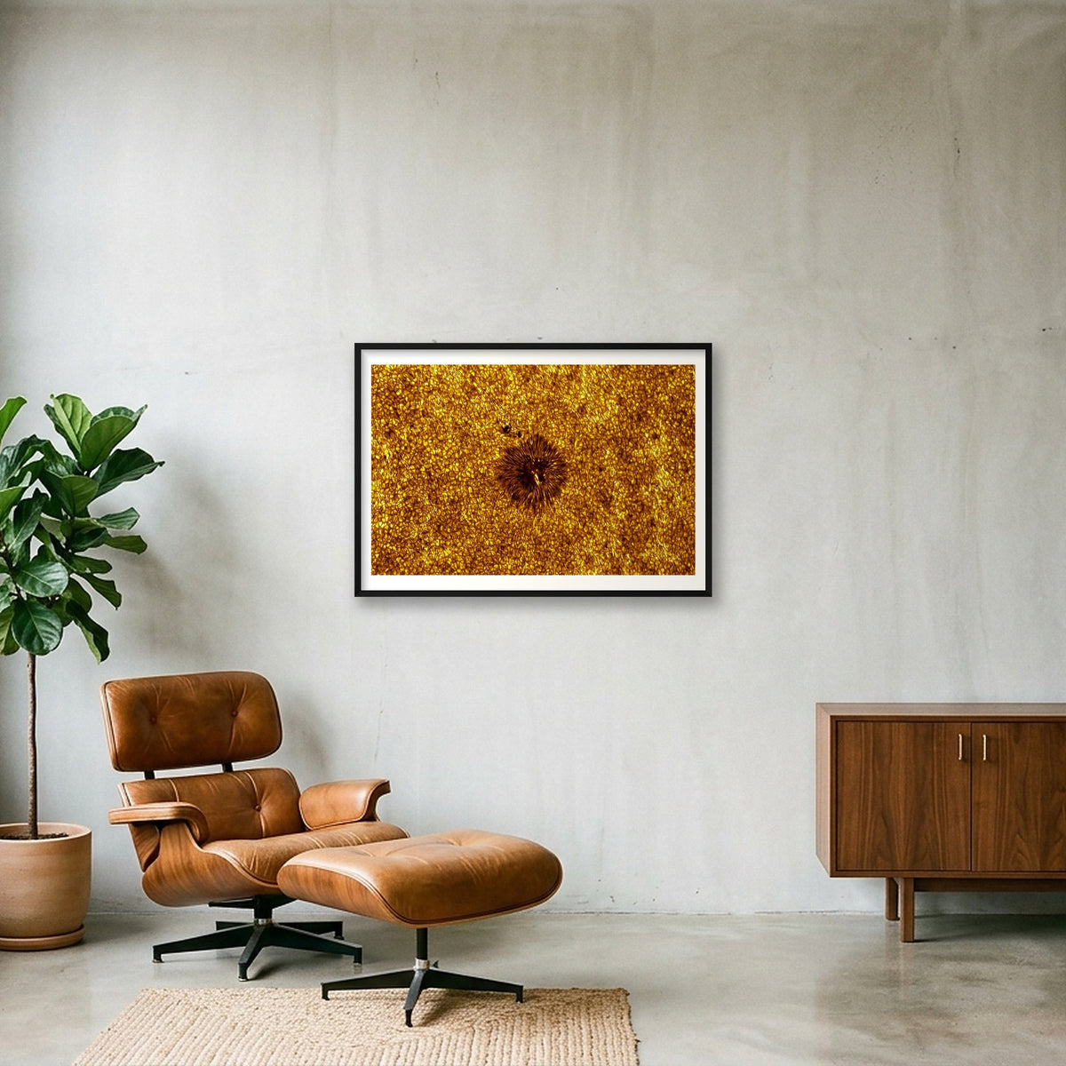 Convective Cells and Intergranular Filigree — 100×70cm, 39×28" Black Frame